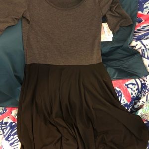 LuLaRoe Nicole Dress Black/Gray